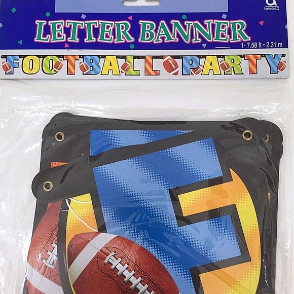Football Party Invitations and Banner 3 Packages Of 8 Invitations Bowl Playoffs - Picture 5 of 7